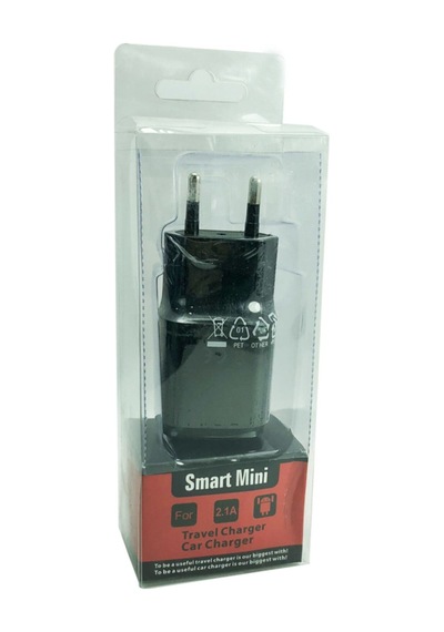 Smart Mini 2.1a Usb Şarj Adaptör Başlık Siyah