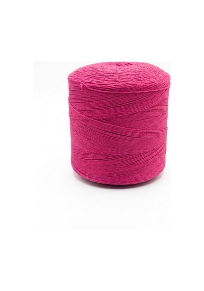 1 Kg Pamuklu El Örgü İpi Runner İpi- Amigurumi Koton İp Punch İpi Motif Fuşya Renk