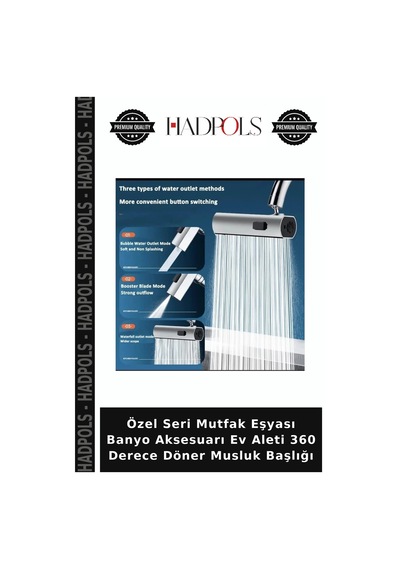 Özel Seri Mutfak Eşyası Banyo Aksesuarı Ev Aleti 360 Derece Döner Musluk Başlığı Çok Renkli