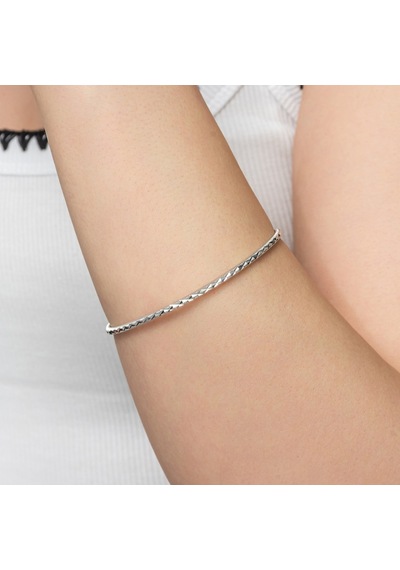 Kristal Model 7,50 Gr Gümüş Ajda Bilezik