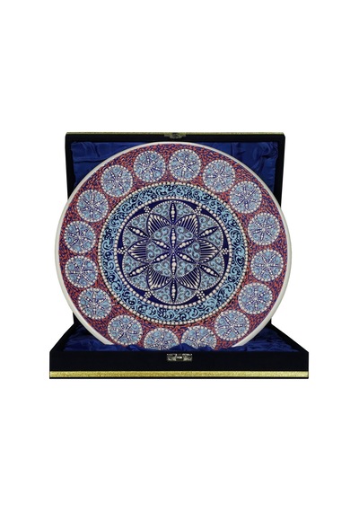 E38 El İşçiliği Çini Tabak 30 Cm - 6654