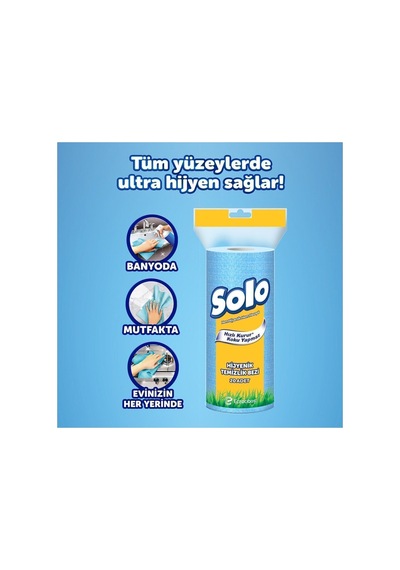 Hijyenik Temizlik Bezi 3'lü Mavi