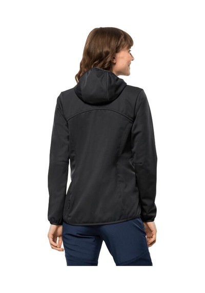 Jack Wolfskin Windhain Hoody W Kadın Ceket-siyah Siyah