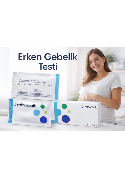 10 Adet Erken Gebelik Testi Kesin Sonuç Kaset Test Microcult
