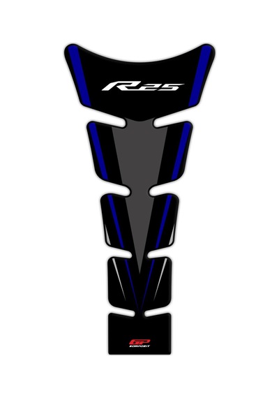 Gp Kompozit Yamaha R25 2015 2018 Uyumlu Tank Pad Seti Mavi