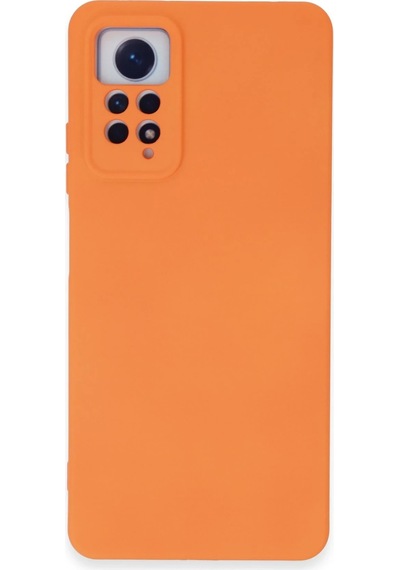 Newface Xiaomi Redmi Note 12 Pro 4g Kılıf Nano İçi Kadife Silikon Semeglbl - 47 - Turuncu