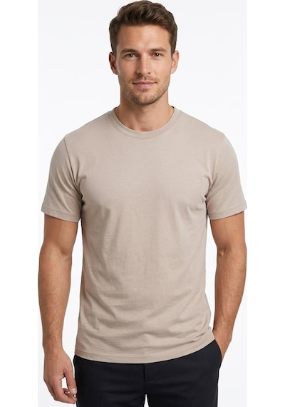 Uki Taş Bisiklet Yaka Basic T-shirt