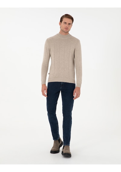 Pierre Cardin Erkek Kum Melanj Kazak /triko 50300460-vr123 Kum Melanj