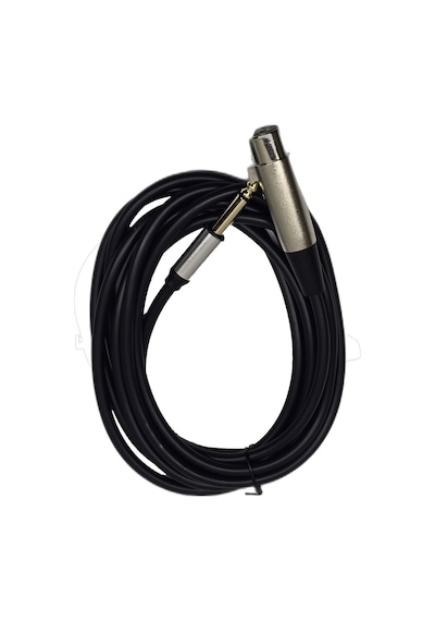 3 Metre 6.35 Mm To Xlr Erkek Ses Kablosu - Çivi Jak To Xlr Konnektör Mikser Ve Amfi Kablosu