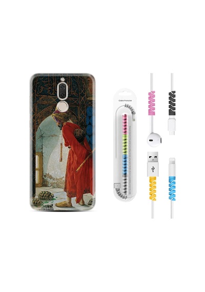Huawei Mate 10 Lite Kılıf Kablo Koruyuculu Moons 1355
