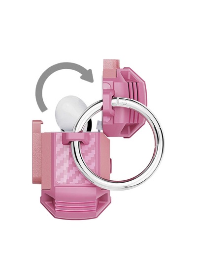 Apple AirPods Uyumlu 3. Nesil Kılıf Zore Airbag 27 Silikon Pembe