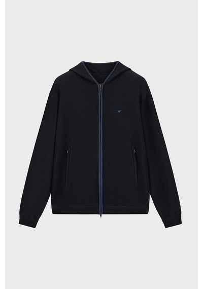 Emporio Armani Saf Yün Ve Fermuarlı Kapüşonlu Hırka Erkek Hırka Em006223 Af27807 Ub118 Lacivert Emporio Armani Saf Yün Ve Fermuarlı Kapüşonlu Hırka Erkek Hırka Em006223 Af27807 Ub118 Lacivert