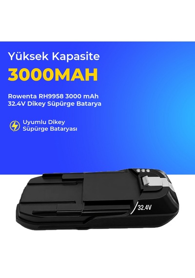Rowenta Rh9958 3000 Mah 32.4v Dikey Süpürge Batarya
