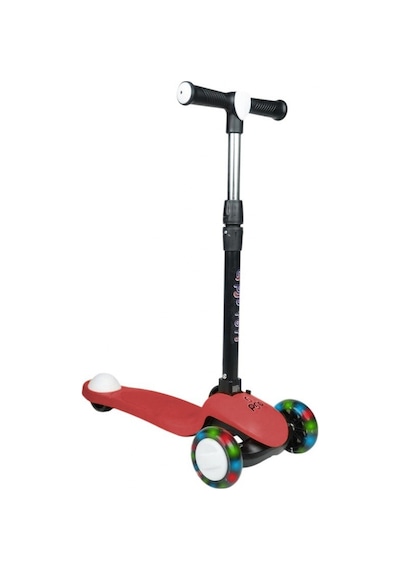 3+ Yaş Pro Scooter Kırmızı Işıklı 50 Kg Taşıma Kapasiteli Kırmızı