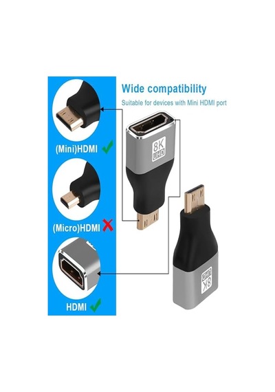 8k Uhd Mini Hdmı To Hdmı Çevirici Dönüştürücü Converter