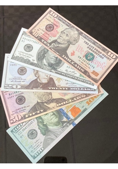 Aykar 500 Adet Karma Dolar Geçersiz Düğün Film Dizi Paraları