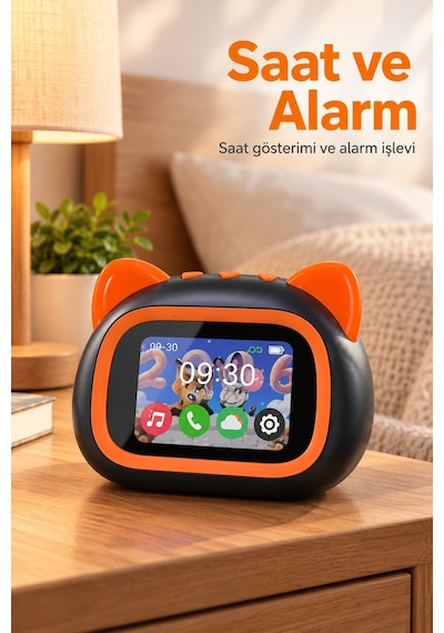 Bluetooth Hoparlör Ekranlı Saat Ve Alarm Özellikli