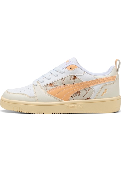 Puma Rebound V6 Unisex Low Flowers Spor Ayakkabı 400714 02 Açık Beyaz Puma Rebound V6 Unisex Low Flowers Spor Ayakkabı 400714 02 Açık Beyaz