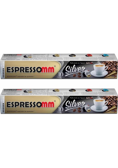 Espressomm Nespresso Uyumlu Silver Kapsül Kahve 2 x 10'lu