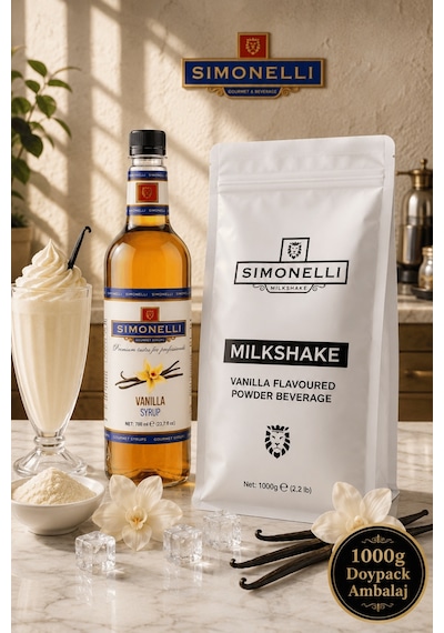 Simonelli Vanilya Aromalı Toz Milkshake Karışımı 1 KG