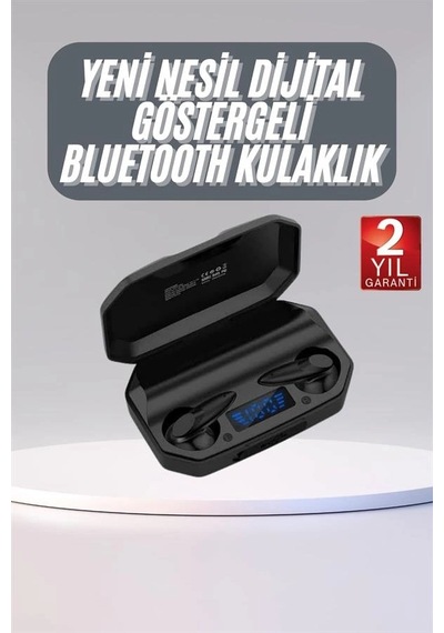 Rgb Işıklı Çift Mikrofonlu Siyah Profesyonel Oyuncu Kulaklığı Kablosuz Kulakiçi Standart