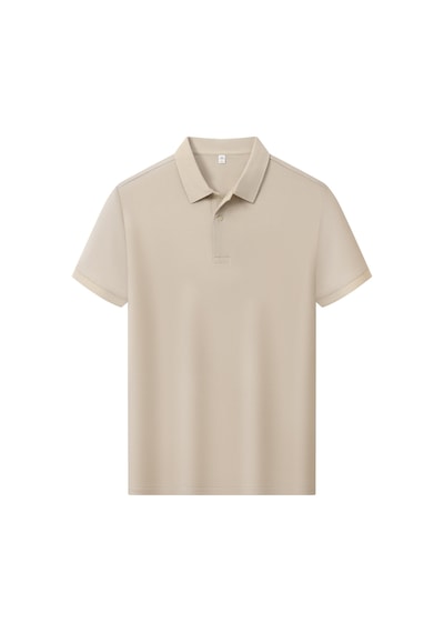 New Performance.arw98255.serintutan-antibakteriyel-yüksek Kalite.çıtçıtlı Polo T.shirt Bej