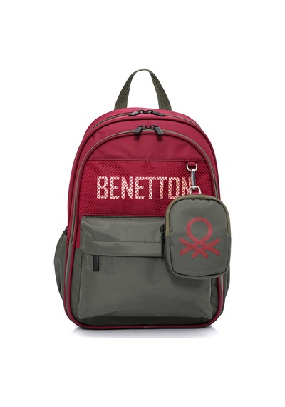 United Colors Of Benetton Erkek Çocuk 3'lü Çanta Seti 21031 Bordo-haki