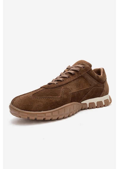 Luvishoes Lars Taba Süet Hakiki Deri Kadın Günlük Sneaker Taba