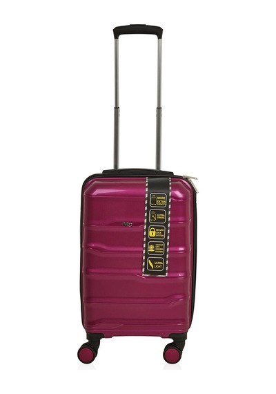 Avvıoo Pp Kabin Boy Valiz - Mürdüm - 58x33x23 Cm Çok Renkli