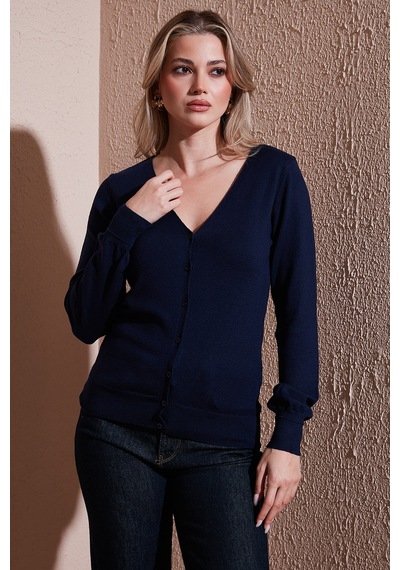 Fashion Friends Bayan Hırka 25k0781k1 Lacivert Lacivert