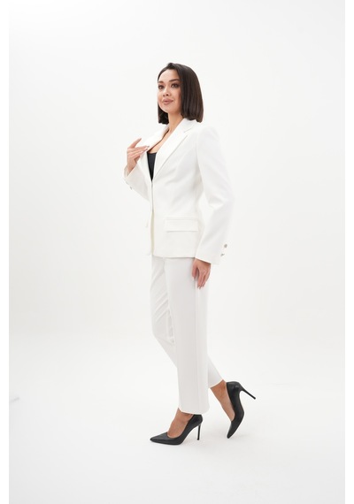 Velnara Moda Kırık Beyaz Modern Klasik Kadın Takım Elbise - Düğme Detaylı Ceket & Dar Paça Pantolon Kırık Beyaz - 942454823 Kırık Beyaz Velnara Moda Kırık Beyaz Modern Klasik Kadın Takım Elbise - Düğme Detaylı Ceket & Dar Paça Pantolon Kırık Beyaz - 942454823 Kırık Beyaz