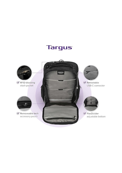 Targus Tbb656gl Heritageluxe 15-16 İnç Laptop Bilgisayar Sırt Çantası - Siyah