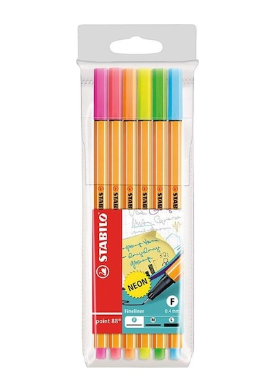 Stabilo Point Fineliner 88 6'Lı Neon Paket