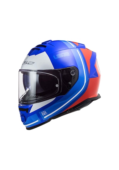 Ls2 Storm 2 Slat Kapalı Motosiklet Kaskı Mavi - Turuncu
