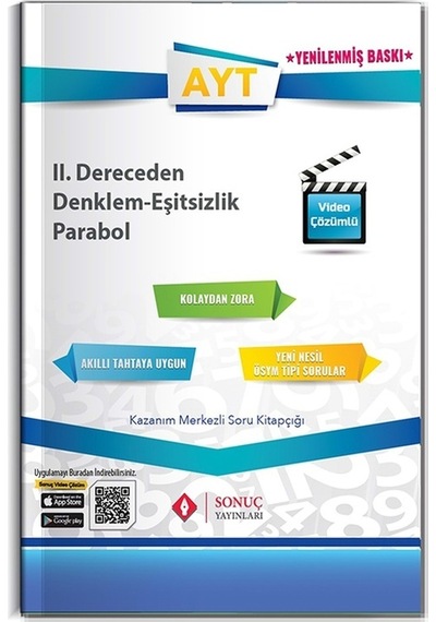Ayt Iı. Dereceden Denk. Eşitsizlik Parabol Yenilenmiş Baskı Sonuç