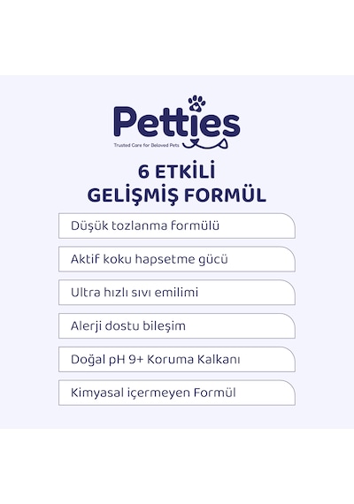 Petties Aktif Karbonlu Kedi Kumu 10 Lt