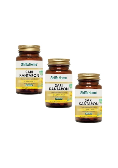 Shiffa Home Sarı Kantaron 560 MG 60 Kapsül x 3 Adet