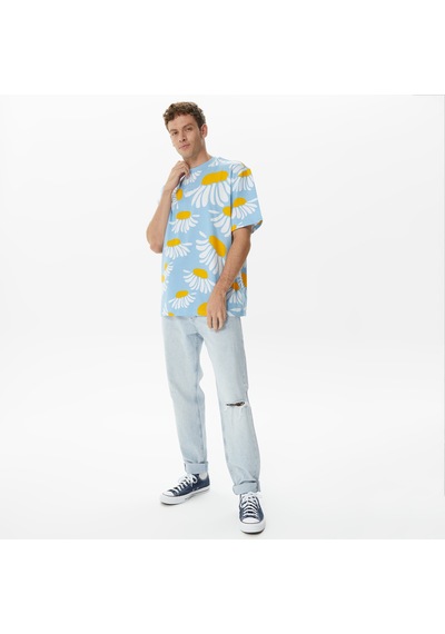 Karl Kanı Karl Kani Small Signature Daisy Erkek Mavi T-shirt