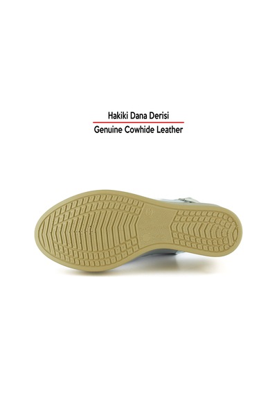 Erkan Saçmacı Mathilda Beyaz Hakiki Dana Derisi Dolgu Topuklu Slingback Sandalet