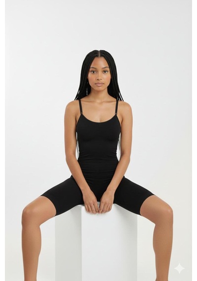 Fit Women Body Yüksek Bel Tam Boy 9050 Siyah