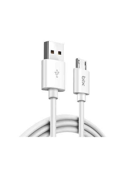 Bix BX100MW 3A Usb-a To Mıcro Usb Chargıng Kablo Beyaz