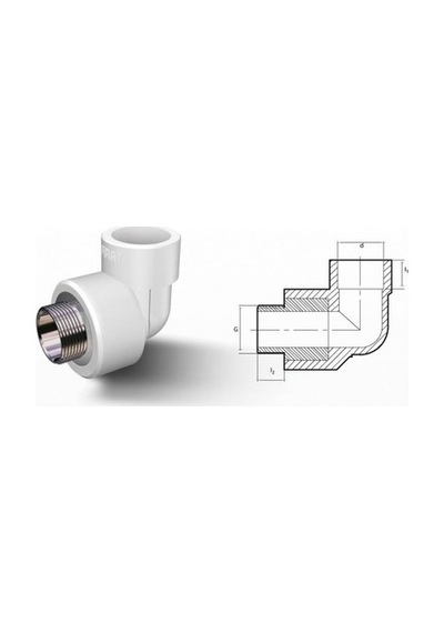 Fırat Dış Dişli Dirsek 25-3/4 Mm