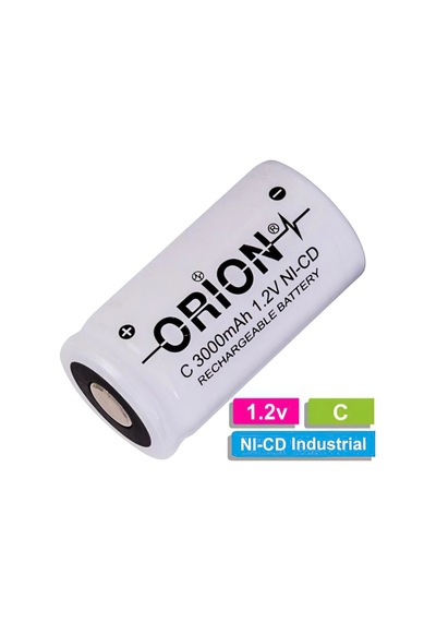 Orion 3000 mAh 1.2 V C Boy Ni-CD Industrial Şarj Edilebilir Pil