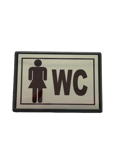 Yönlendirme Büyük Wc Bayan 13x8,5 Cm