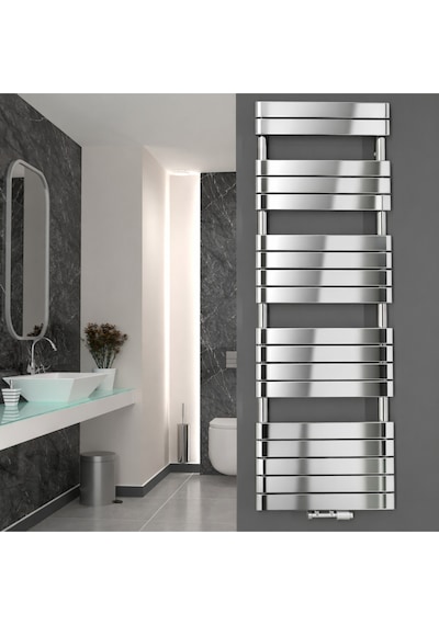 Çelik 600 1800 Krom Dikey Radyatör Havlupan Isıtıcı 1. Kalite Çelik