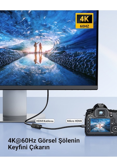 Ugreen Mikro Hdmı To Hdmı 4k/60hz Dönüştürücü Kablo, 20134