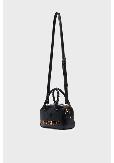 Love Moschino Logolu Çıkarılabilir Askılı Çanta Bayan Çanta Jc4134pp1pl1100a Siyah