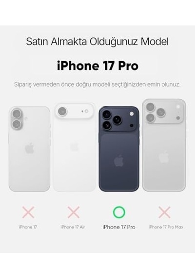 İphone 17 Pro İle Uyumlu Crystal Clear Ultra Şeffaf Silikon Kılıf Arkası Sert Polikarbonat Kenarları Yumuşak Tpu Darbe Emici İç Hava Yastığı Destekli Kapak 17 Pro 50 x 22