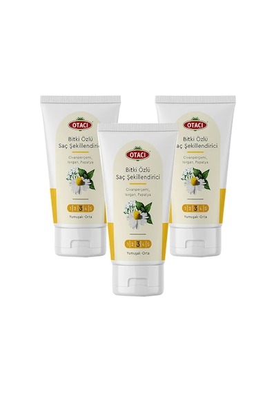 Otacı Bitkisel Orta - Yumuşak Saç Şekillendirici Jöle 3 x 150 ML
