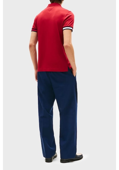 Tommy Hilfiger Erkek Polo Yaka T Shirt Mw0mw42743 Xıt Kırmızı Kirmizi